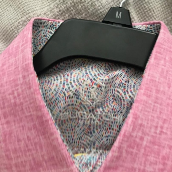 Bugatchi Casual Dress Shirt - Pink, Large - Picture 2 of 3